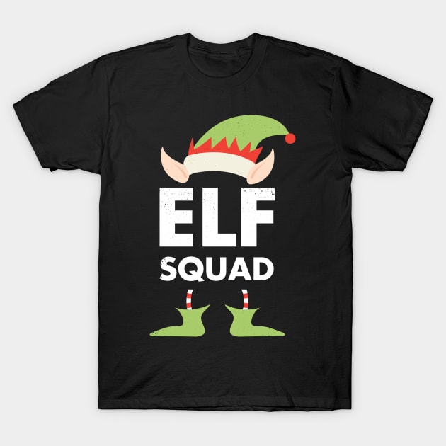 Elf Squad Funny Christmas Joke T-Shirt by JustPick